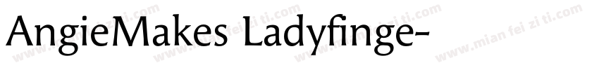 AngieMakes Ladyfinge字体转换